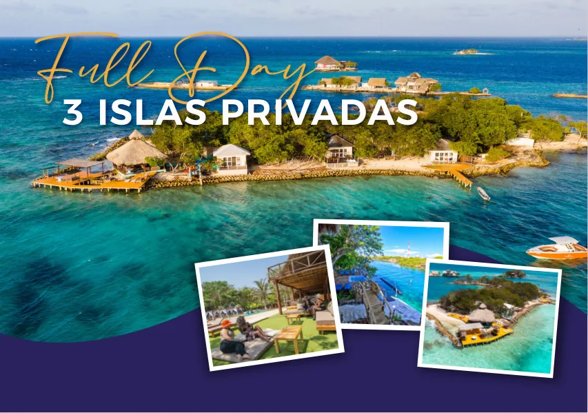 Full Day 3 Private Islands with Open Bar