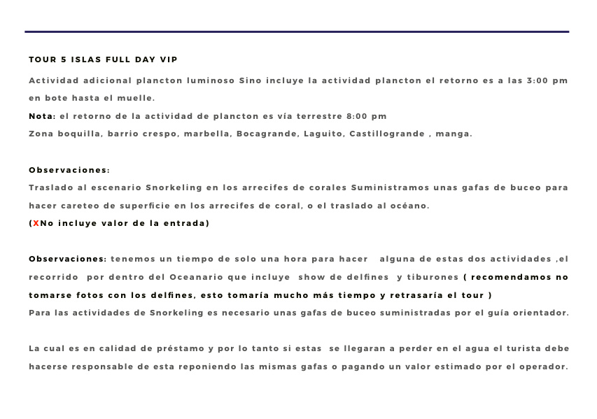 Full Day 5 Ada VIP (+ Opsiyonel Plancton) — 3