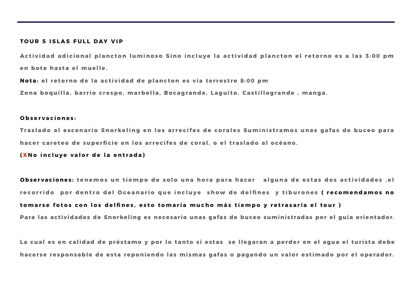 Full Day 5 Ada VIP (+ Opsiyonel Plancton) — 3