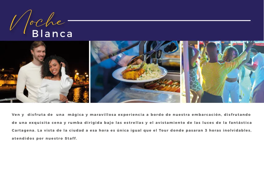 Cartagena Noche Blanca: Bay Night & Dinner