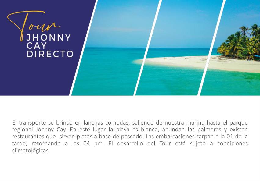 Johnny Cay Direct Boat Tour