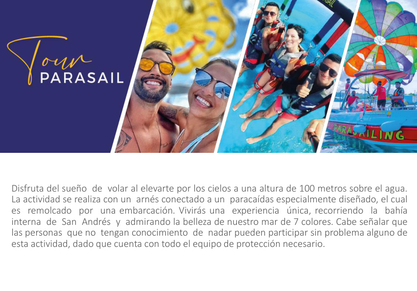 Parasailing over the Sea of 7 Colors