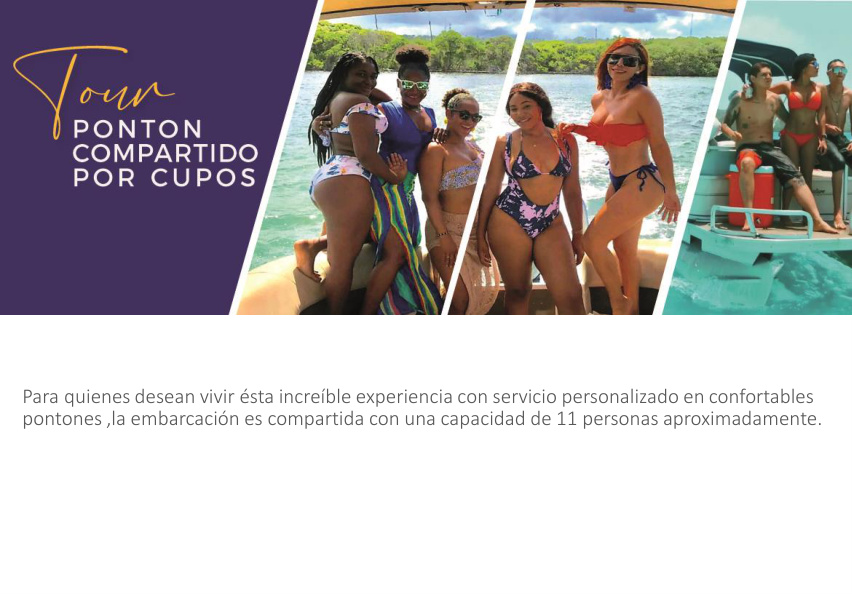 Tour en Pontón Compartido – Piscinas Naturales y Mantarrayas — 3
