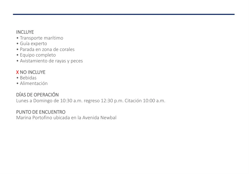 Tour Snorkeling – Barrera Coralina y Barco Hundido — 2